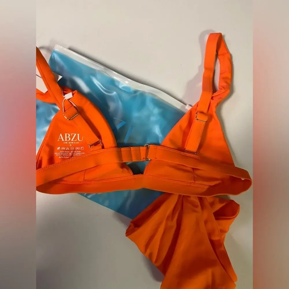 ABZU Orange Swimsuit Bikini Small